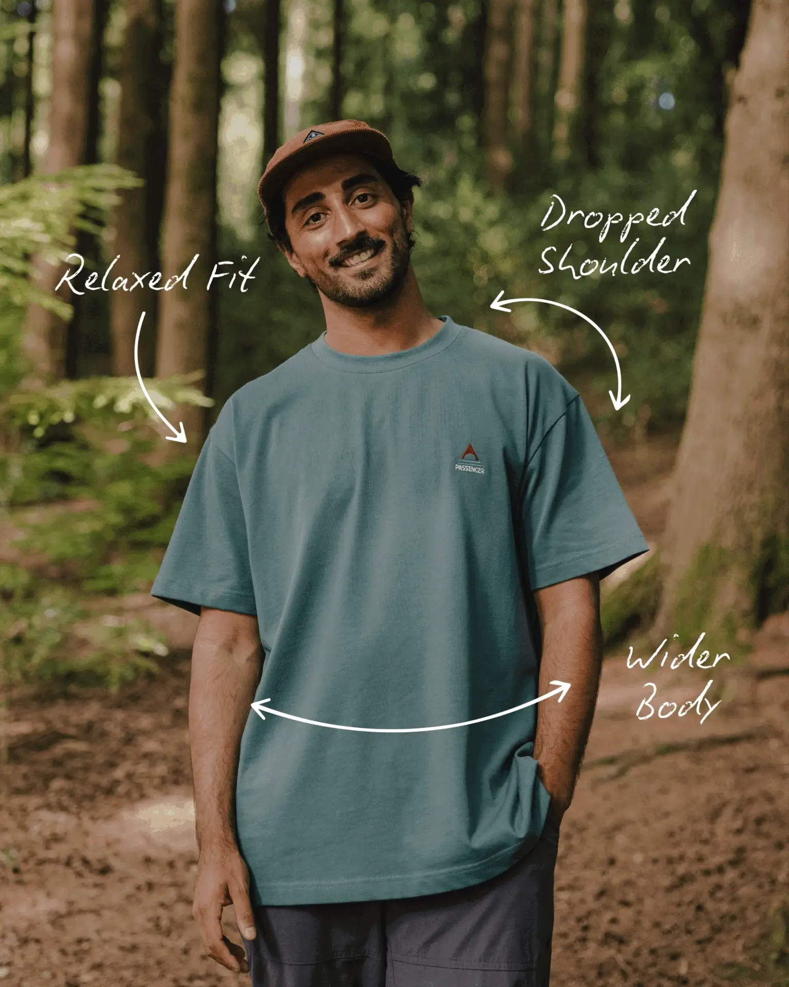 Distance Relaxed Fit T-Shirt - Blue Fog - Image 7